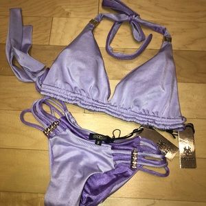 Dolcessa Lilac diamanté bikini SMALL